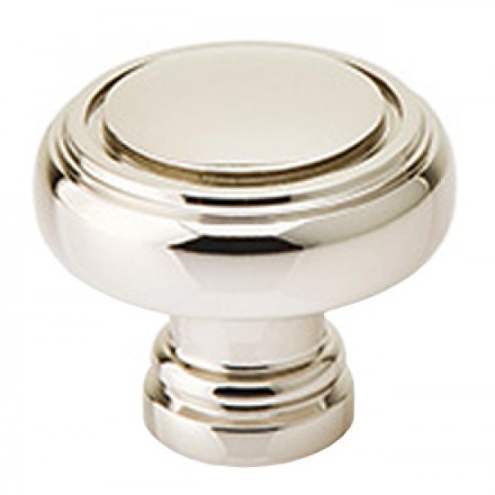 Emtek Solid Brass 1-1/4" Norwich Cabinet Knob (Polished Nickel)