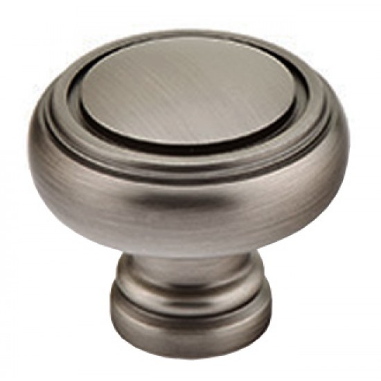 Emtek Solid Brass 1-1/4" Norwich Cabinet Knob (Pewter)