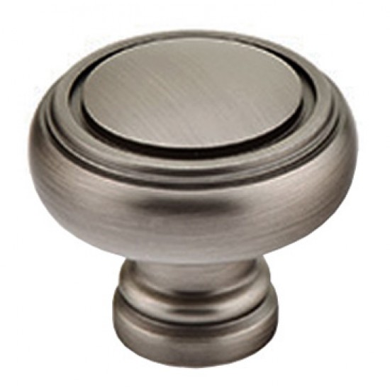 Emtek Solid Brass 1-5/8" Norwich Cabinet Knob (Pewter)