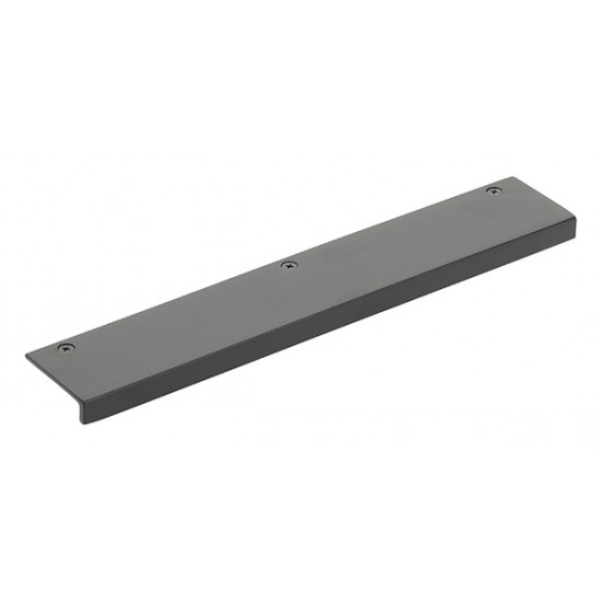 Emtek Sandcast Bronze 12" Rustic Modern Edge Pull (Flat Black)