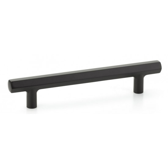 Emtek Urban Modern 5" (128mm) c.c. Hex Cabinet Pull (Flat Black)