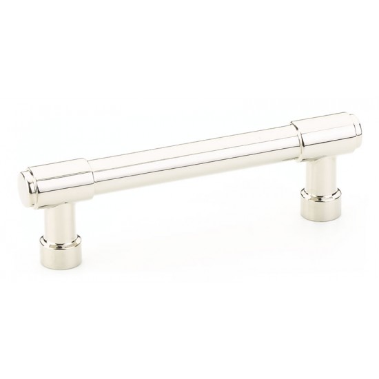 Emtek Industrial Modern 3-1/2" c.c. Jasper Cabinet Pull (Polished Nickel)