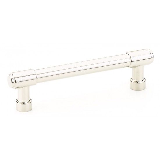 Emtek Industrial Modern 4" Center-to-Center Jasper Cabinet Pull (Polished Nickel)