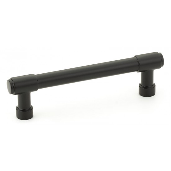 Emtek Industrial Modern 4" c.c. Jasper Cabinet Pull (Flat Black)