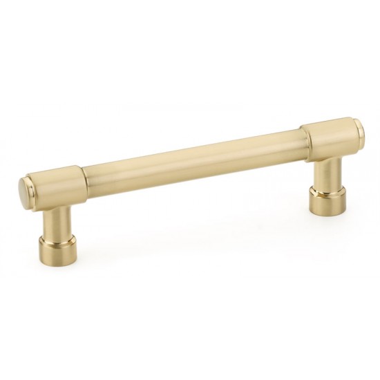 Emtek Industrial Modern 4" c.c. Jasper Cabinet Pull (Satin Brass)