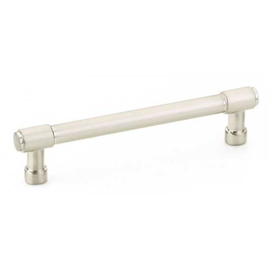 Emtek Industrial Modern 5" (128mm) Center-to-Center Jasper Cabinet Pull (Satin Nickel)