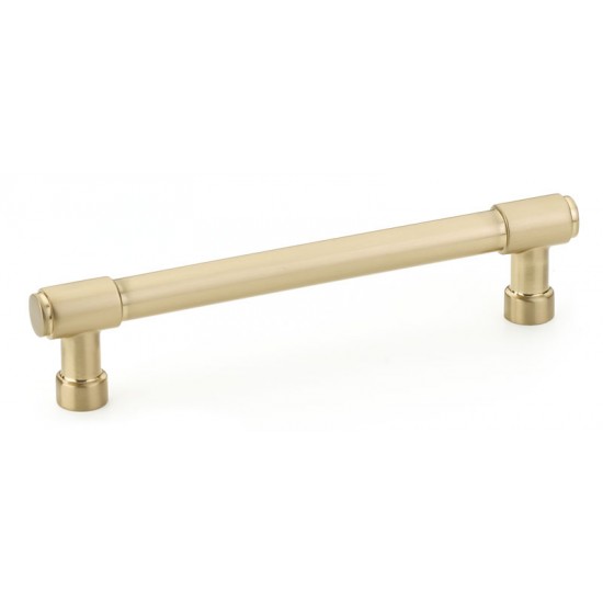 Emtek Industrial Modern 5" (128mm) Center-to-Center Jasper Cabinet Pull (Satin Brass)