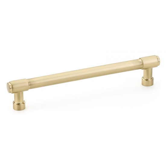 Emtek Industrial Modern 6" Center-to-Center Jasper Cabinet Pull (Satin Brass)