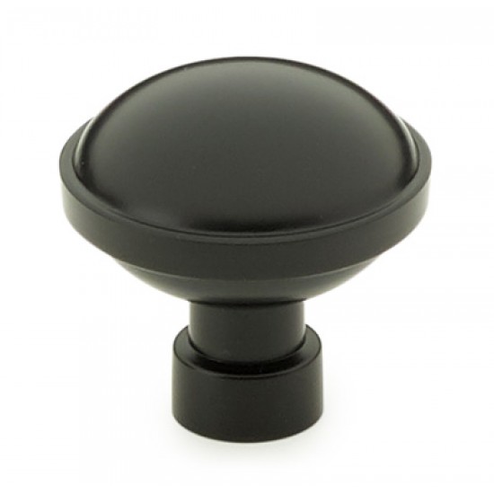 Emtek Industrial Modern 1-1/4" Brandt Cabinet Knob (Flat Black)