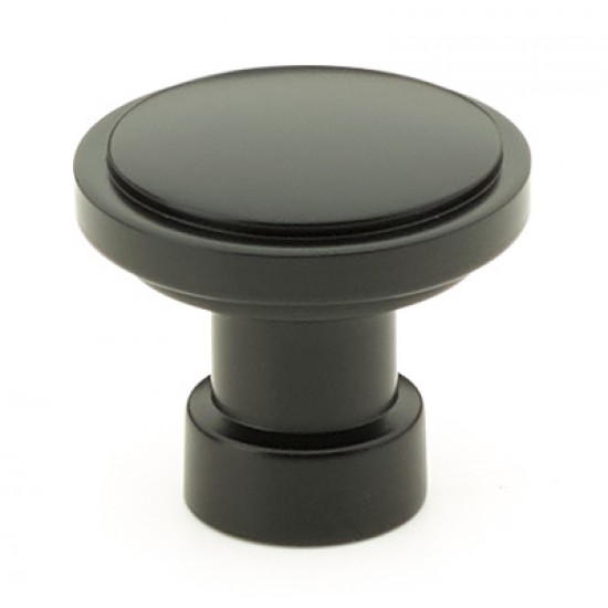 Emtek Industrial Modern 1-1/4" Haydon Cabinet Knob (Flat Black)