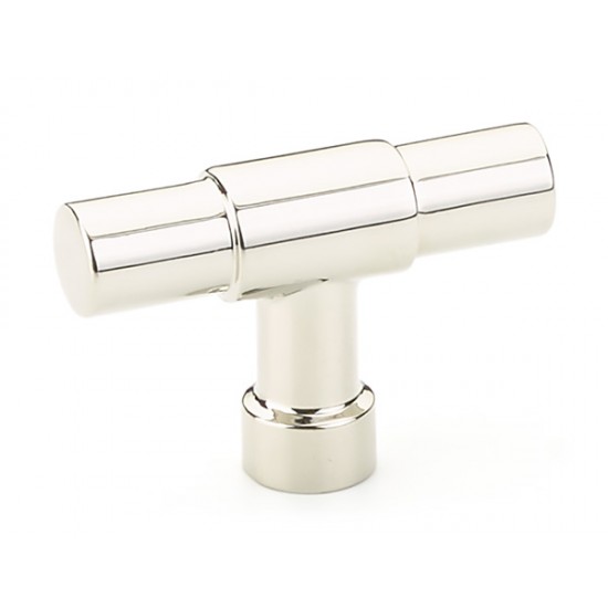 Emtek Industrial Modern 2" Jasper Cabinet T-Knob (Polished Nickel)