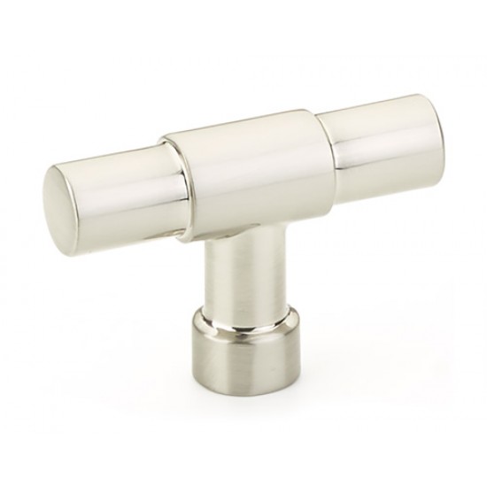 Emtek Industrial Modern 2" Jasper Cabinet T-Knob (Satin Nickel)