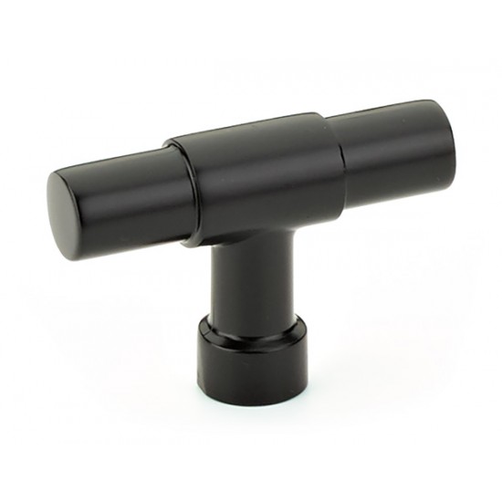 Emtek Industrial Modern 2" Jasper Cabinet T-Knob (Flat Black)