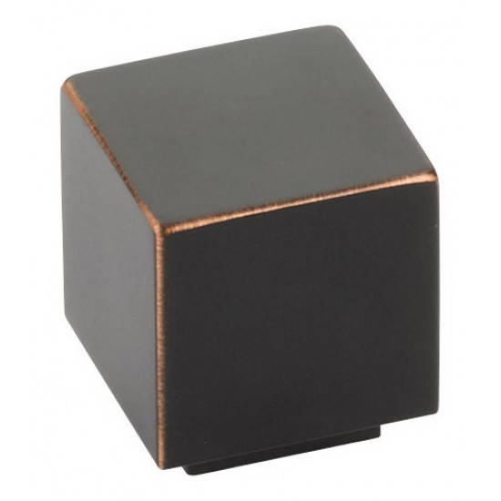 Emtek Modern Rectangular 1" Allerton Cabinet Knob (Oil Rubbed Bronze)