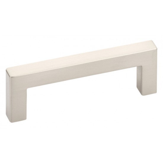 Emtek Modern Rectangular 3-1/2" Center-to-Center Warwick Cabinet Pull (Satin Nickel)