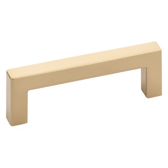 Emtek Modern Rectangular 6" Center-to-Center Warwick Cabinet Pull (Satin Brass)