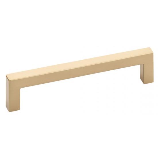 Emtek Modern Rectangular 8" Center-to-Center Warwick Cabinet Pull (Satin Brass)