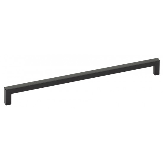 Emtek Modern Rectangular 18" Center-to-Center Warwick Appliance Pull (Flat Black)