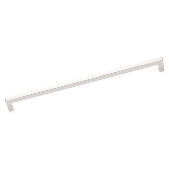 Emtek Modern Rectangular 12" Center-to-Center Warwick Appliance Pull (Polished Nickel)