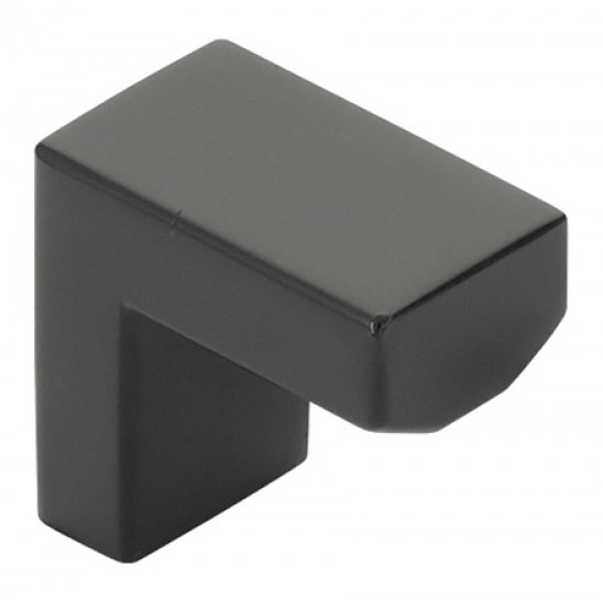 Emtek Modern Rectangular 1-1/2" Keaton Cabinet Finger Pull (Flat Black)