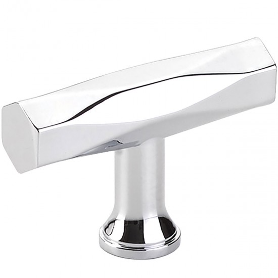 Emtek Art Deco 2" Tribeca Cabinet T-Knob (Polished Chrome)