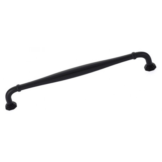 Emtek Transitional Heritage 12" Center-to-Center Blythe Appliance Pull (Flat Black)