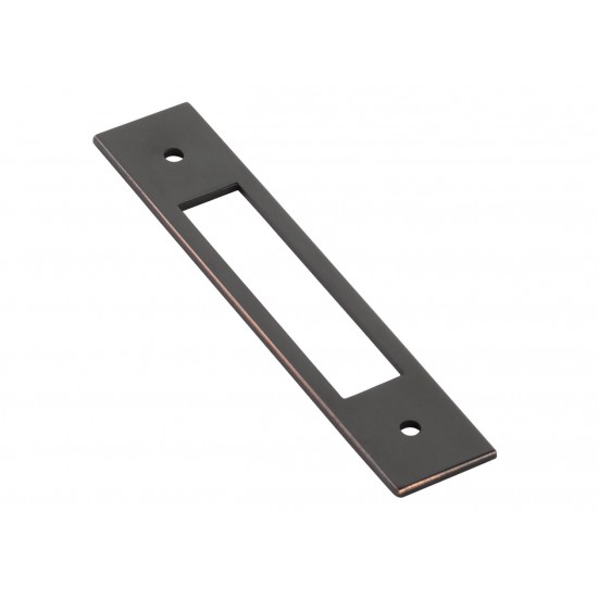 Emtek Modern 4" Center-to-Center Backplate for Pulls (Oil Rubbed Bronze)