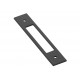 Emtek Modern 4" Center-to-Center Backplate for Pulls (Flat Black)