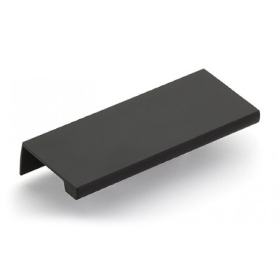 Emtek Contemporary 4-1/4" Cabinet Edge Pull (Flat Black)