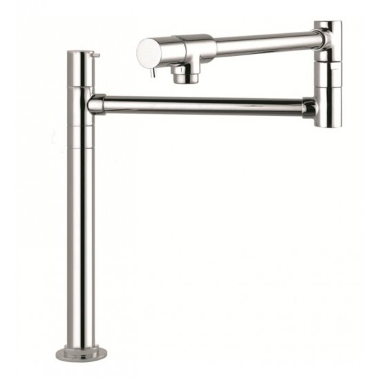 Hansgrohe 04058 Talis S 23 1/2" Double Handle Deck Mounted Pot Filler with Aerated Spray
