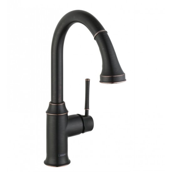 Hansgrohe 04215 Talis C 9 7/8" Single Handle Deck Mounted 2-Spray High-Arc Pull-Down Kitchen Faucet