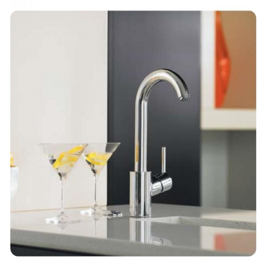 Hansgrohe 04287 Talis S 5 1/2" Single Handle Deck Mounted 1-Spray High-Arc Bar Kitchen Faucet