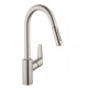Hansgrohe 04505 Focus 8 5/8" Single Handle Deck Mounted 2-Spray High-Arc Pull-Down Kitchen Faucet