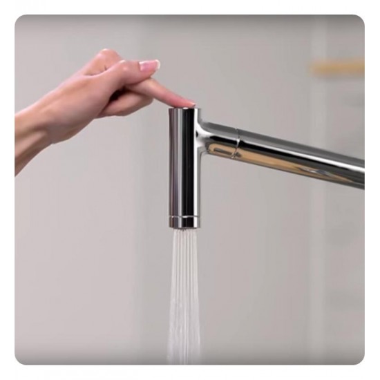 Hansgrohe 04508 Metris 7 3/8" Single Handle Deck Mounted 2-Spray Pull-Out Prep Kitchen Faucet