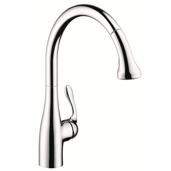 Hansgrohe 06460 Allegro E Gourmet 11 3/8" Single Handle Deck Mounted 2-Spray Pull-Down Kitchen Faucet