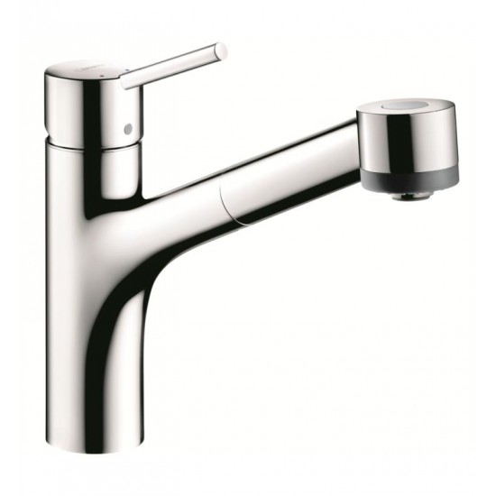 Hansgrohe 06462 Talis S 10 5/8" Single Handle Deck Mounted 2-Spray Pull-Out Kitchen Faucet
