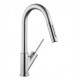 Hansgrohe 10824 Axor Starck 7 5/8" Single Handle Deck Mounted 2-Spray High-Arc Pull-Down Kitchen Faucet