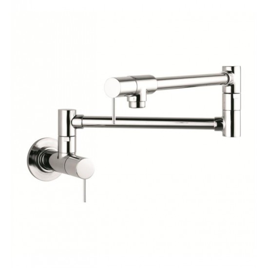 Hansgrohe 10859 Axor Starck 27" Double Handle Wall Mount Pot Filler with Aerated Spray