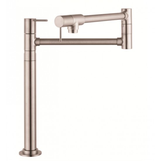 Hansgrohe 10860 Axor Starck 23 1/2" Double Handle Deck Mounted Pot Filler with Aerated Spray