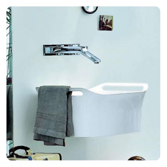 Hansgrohe 11302000 Axor Urquiola 20 1/2" Rectangular Vessel Bathroom Sink in White