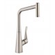 Hansgrohe 14820 Metris 11 1/8" Single Handle Deck Mounted 2-Spray High-Arc Pull-Out Kitchen Faucet