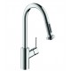 Hansgrohe 14877 Talis S 8 3/4" Single Handle Deck Mounted 2-Spray High-Arc Pull-Down Kitchen Faucet