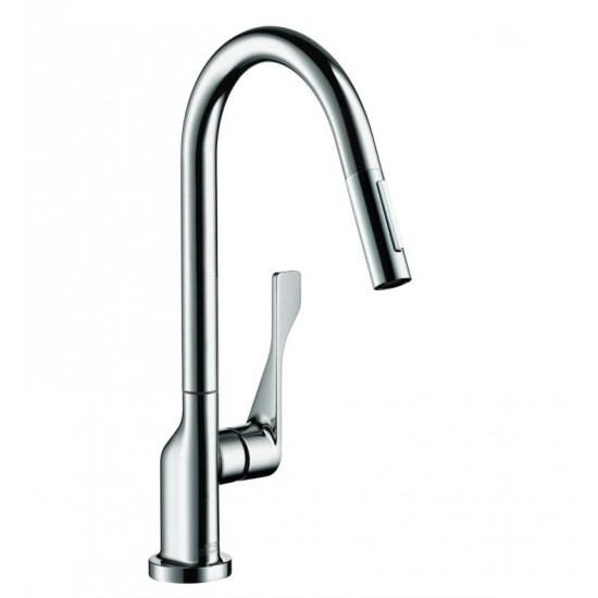 Hansgrohe 39835 Axor Citterio 8 5/8" Single Handle Deck Mounted 2-Spray High-Arc Pull-Out Kitchen Faucet
