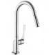 Hansgrohe 39835 Axor Citterio 8 5/8" Single Handle Deck Mounted 2-Spray High-Arc Pull-Out Kitchen Faucet