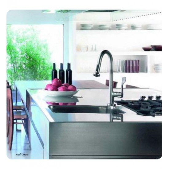 Hansgrohe 39836 Axor Citterio 7 7/8" Single Handle Deck Mounted 2-Spray High-Arc Pull-Down Kitchen Faucet