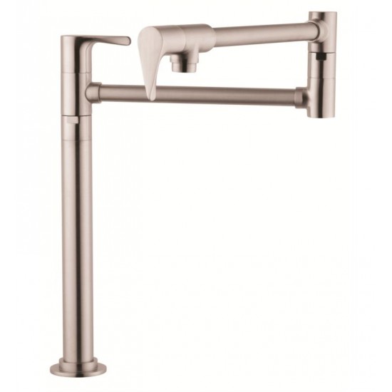 Hansgrohe 39838 Axor Citterio 23 1/2" Double Handle Deck Mounted Pot Filler with Aerated Spray