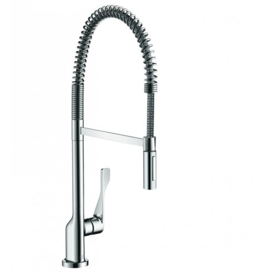 Hansgrohe 39840 Axor Citterio 12 1/2" Single Handle Deck Mounted 2-Spray Semi-Pro Pull-Down Kitchen Faucet