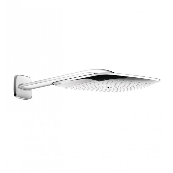 Hansgrohe 27437 PuraVida 400 15 1/4" Wall Mount Rectangular 1-Jet Showerhead with Showerarm