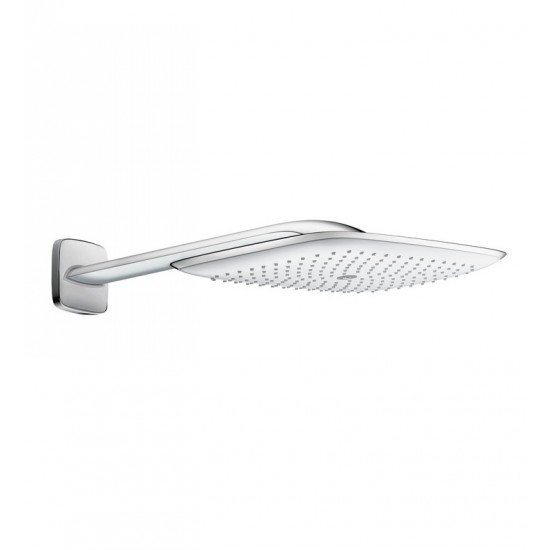 Hansgrohe 27437 PuraVida 400 15 1/4" Wall Mount Rectangular 1-Jet Showerhead with Showerarm