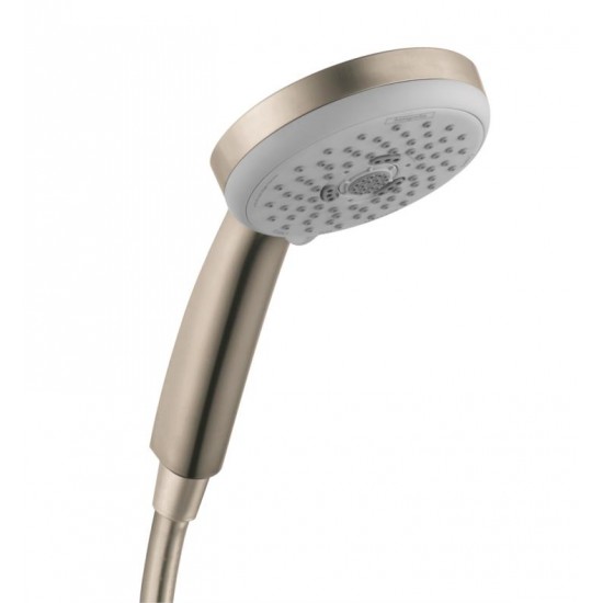 Hansgrohe 04073 Croma E 100 4" 3-Jet Handshower with QuickClean Technology